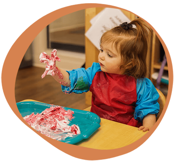 a child playing at one of our daycare centers