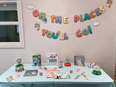 Dr Seuss decorations at one of our educational centers